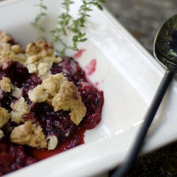 Blackberry Thyme Crisp