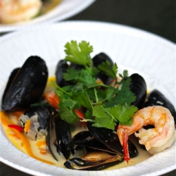 Thai Mussels and Shrimp