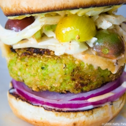 Mean Green Edamame Burger