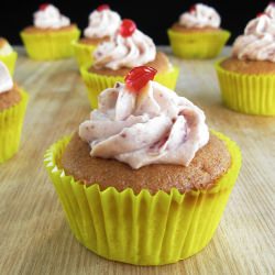 Sour Cream Cherry Cake