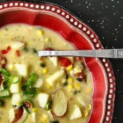 Roasted Poblano Corn Chowder