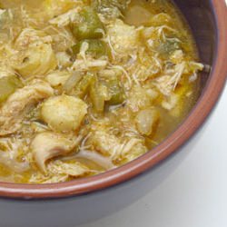 Crock Pot Chicken and Hominy Stew