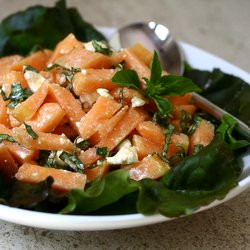 Cantaloupe Salad with Feta & Basil