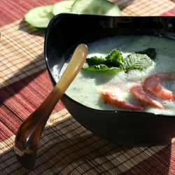 Chilled Mint Cucumber Soup