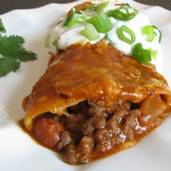 Beef and Bean Enchiladas