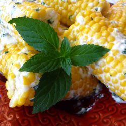 Corn with Mint-Feta Butter