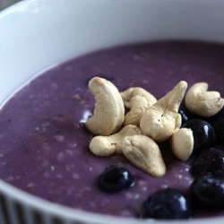 Blueberry Hemp Flaxseed Oatmeal