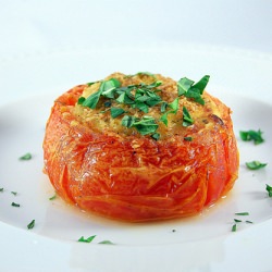 Roasted Tomatoes with Goat Cheese