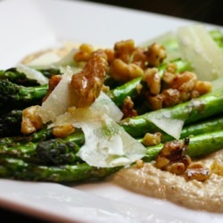 Asparagus with Walnut Crema