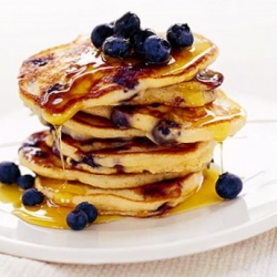 Blueberry Soy Pancakes