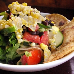 Summer salad with White Corn Chips