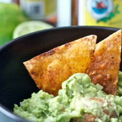 Chili-Lime Chips and Guacamole