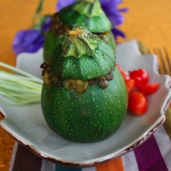 Stuffed Round Zucchini