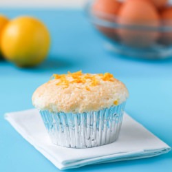 Lemon Angel Food Cake Cupcakes