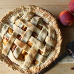 Latticed Southern Peach Pie