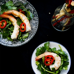 Asian-Style Watercress Prawn Salad