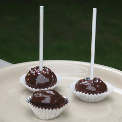 Brownie Button Pops