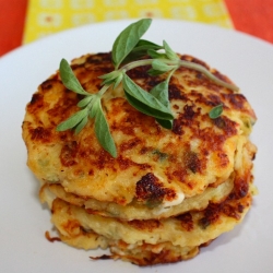 Spaghetti Squash Pancakes with Feta