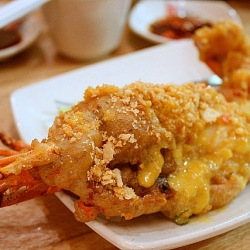 Salted Egg and Bean Crust Lobster