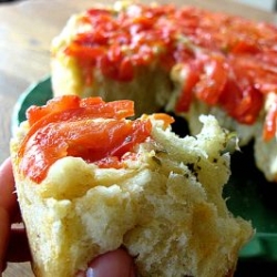 Upside-Down Tomato Basil Bread