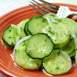 Herbed Vinegar & Oil Cucumber Salad