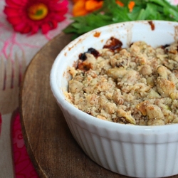 Pear Crumble with Roquefort