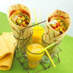 Egg and Salad Wraps