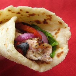 Chicken Caesar Pita Wraps