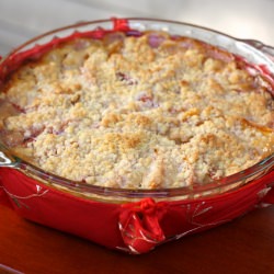 Peach Crème Fraîche Crumble