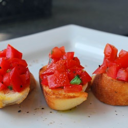 Bruschetta with Roma Tomatoes