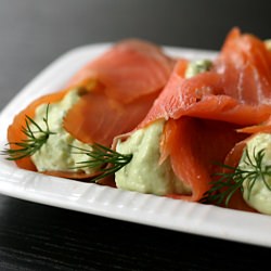 Salmon Avocado & Mushroom Tapas