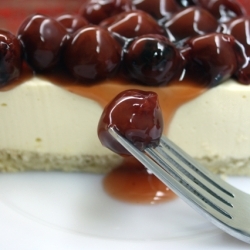 No Baked Cherry Cheesecake