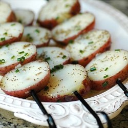 Grilled Pototes in Dijon/Red Wine