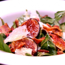 Fig, Arugula, and Bacon Salad