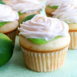 Lime Curd Cupcakes