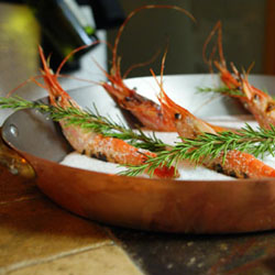 Grilled Santa Barbara Spot Prawns