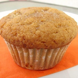 Triple Ginger-Fresh Peach Muffin