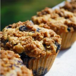 Brown Butter Blueberry Muffins