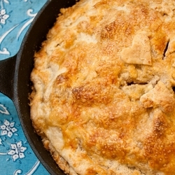 Ginger Peach Skillet Pie