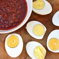 Sambal With Hard Boiled Eggs