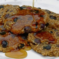 Raw Food Blueberry Flax Pancakes