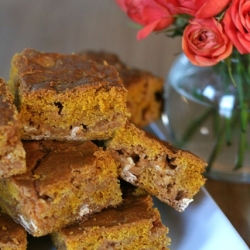 Pumpkin Blondies