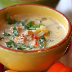 Grilled Chicken and Corn Chowder