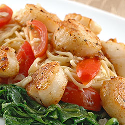 Angel Hair With Scallops