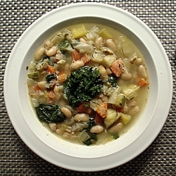 Vegetable Soup with Chimichurri