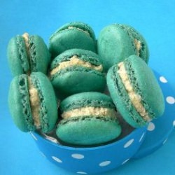 Blue Vanila Butter cream macaron