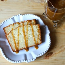 Perfect Pound Cake with Maple Caram