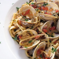 Linguine with Herb Broth and Clams