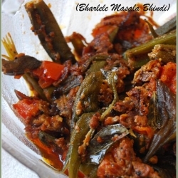 Cashew and Coriander Stuffed Okra