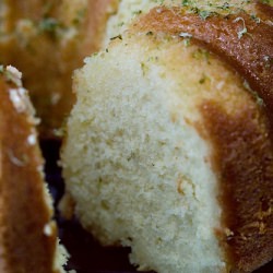 Pound Cake with Mint-Lime Glaze